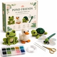 thumbnail image 1 of 3D Beaded Animal Kit, Tiny 3D Beaded Animal DIY Kit, Easy DIY Beading Embroidery Kit, 3D Animal Themed Beadwork Kit for Beginners & Craft Enthusiasts, with Instructions (Pond Friends), 1 of 9