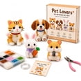 thumbnail image 1 of 3D Beaded Animal Kit, Tiny 3D Beaded Animal DIY Kit, Easy DIY Beading Embroidery Kit, 3D Animal Themed Beadwork Kit for Beginners & Craft Enthusiasts, with Instructions (Pet Lovers), 1 of 10