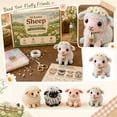 thumbnail image 1 of 3D Beaded Animals DIY Kit, 4-Piece Bead Animal Making Kit for Beginners & Creative Adults（Sheep）, 1 of 5