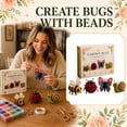 thumbnail image 1 of 3D Beaded Garden Bugs DIY Kit, 4-Piece Handmade Craft Set, Create Bee, Ladybug, Butterfly & Snail Figurines, Beginner Friendly Beading Kit for Adults & Teens, Relaxing Art Project & Home Decor Gift, 1 of 6