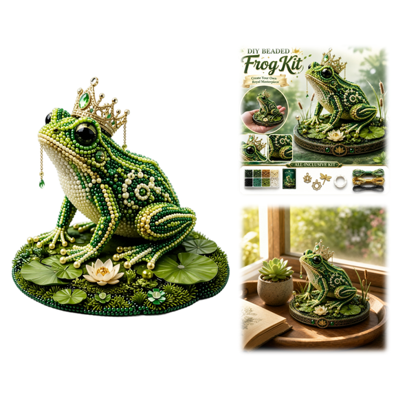 3D Beaded Mythical Frog Kit, Diy Animal Beading Craft Kit, Therapeutic Stress Relief Activity For Adults And Teens