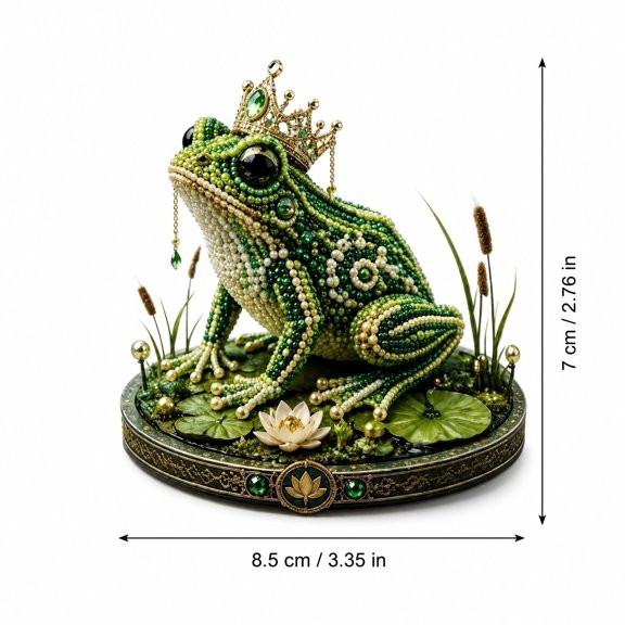 3D Beaded Mythical Frog Kit, Diy Animal Beading Kit, Perfect Craft Gift For Creative People And Handmade Lovers