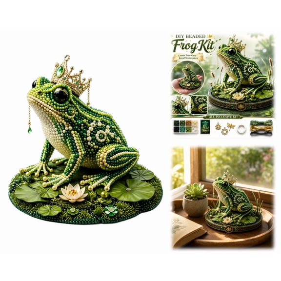 3D Beaded Mythical Frog Kit, Mythical Guardian 3D Beaded Kit, Therapeutic Craft For Relaxing Hobbies And Daily Stress Relief