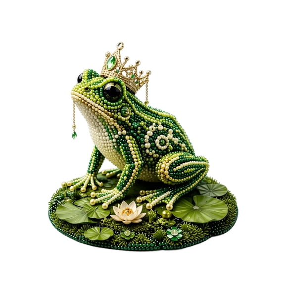 3D Beaded Mythical Frog Kit, Mythical Guardian Diy Animal Beading Kit, Unique Handmade Gift For Craft Lovers And Hobbyists