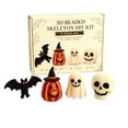 thumbnail image 1 of 3D Beaded Pumpkin DIY Kit – Halloween 4-Piece Handmade Pumpkin Craft Set, Cute 6D DIY Pets Animal Beading Kit with Instructions, Creative Beading Craft Decoration Gifts for Beginners, 1 of 7