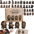 thumbnail image 1 of 3D Beaded Skeleton DIY Kit, Cute Skeleton Bead Craft Set, Beginner Friendly Halloween Beading Set with Beads Wire Needle Instruction, Handmade Skeleton Figurine Making Kit for Home Decor Gift, 1 of 10