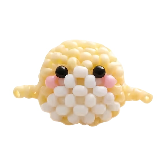 3D Beaded Whale DIY Craft Kit - Classic Ocean Animal Figurine Set - Complete Beading Supplies with Plastic Beads, String & Tools for Nautical Desk Decor, Shelf Display & Unique Gifts