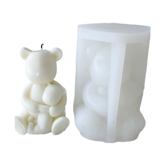 3D Bear Silicone Mold,Bear Mold for Making Mold for ,Soap,Chocolate