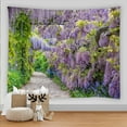 3D Beautiful Garden Rural Flowers landscape Stream Printed Large