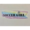 thumbnail image 1 of 3D Bedroom Wall Decal Sticker For Girls Custom Designs With 3D Soccer Cute 3D Soccer Ball With Soccer Girl Typography - Soccer Girl Easily Applied And Removable - Size: 16 In X 7 In, 1 of 4