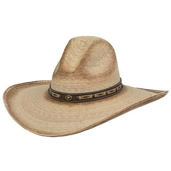 3D Belt D28600-7.625 5 in. Chinook-Palm-Gus Crown Cowboy Hat - Size 7.625
