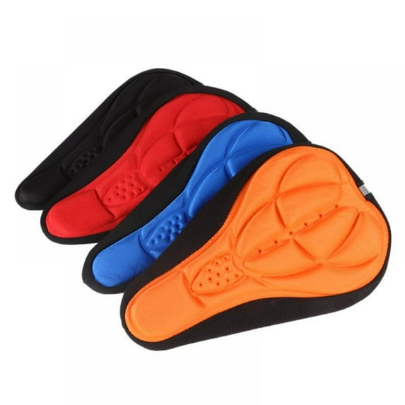3D Bike Seat Cover- Comfortable Extra Soft Bicycle Seat - Bike Saddle Cushion with Reflective Strap