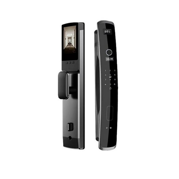 3D Biometric Security Face Camera Smart Door Lock Digital Password Electronic Key IC Card APP Unlock Fingerprint Locks ,Easy installation