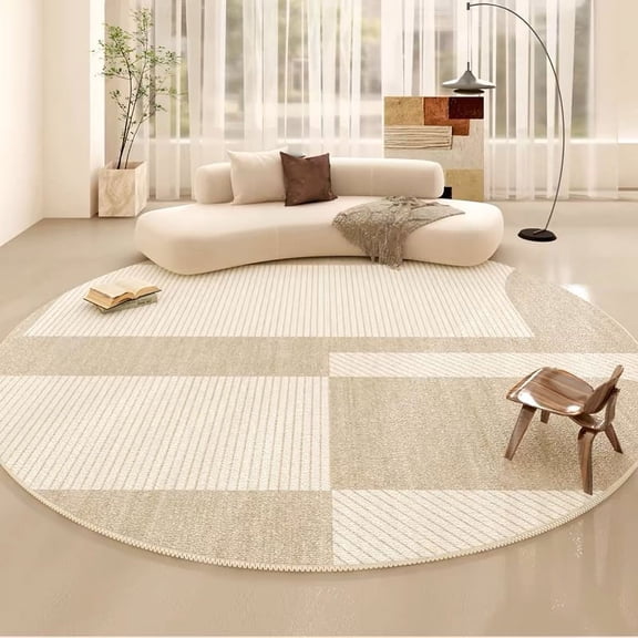 Crystal Velvet Modern Simple Round Carpet Home Bedroom Bed Blanket Living Room Dofa Coffee Table Mat
