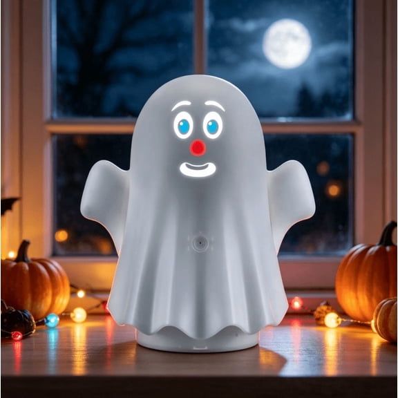 3D Blink The Talking Animated Ghost Animated Video Ghost Home Display Decor, Novelty Interactive Toy