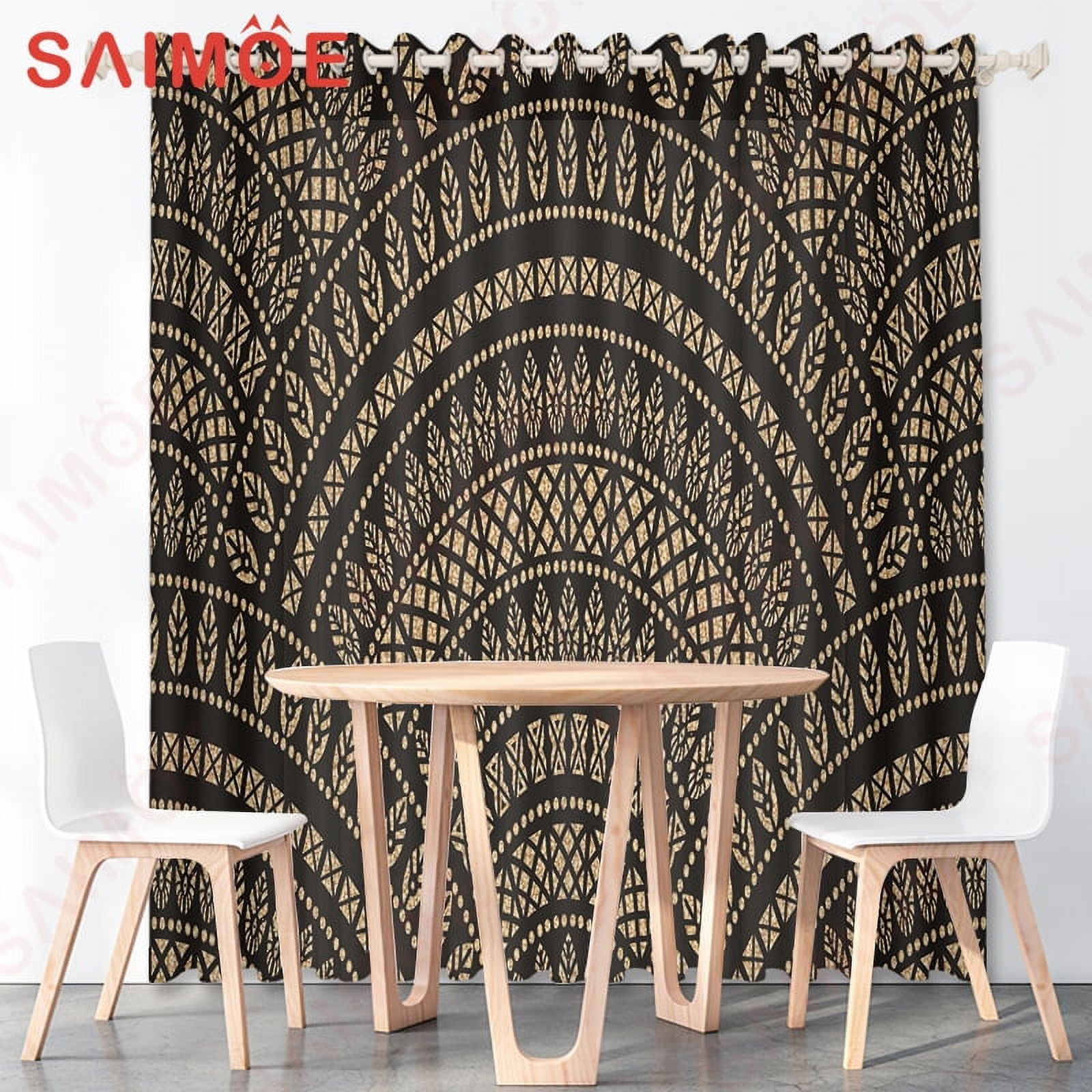 3D Bohemian Geometric Art Small Pocket Short Curtains Half Drapes 3D Bohemian Geometric Art Small Pocket Short Curtains Half Drapes