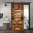 3D Bookshelf Door Stickers Selfadhesive PVC Simulated Book Case