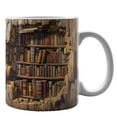thumbnail image 1 of 3D Bookshelf Mug, Creative 3D Bookshelf Coffee Mug, 3D Visual Effcet Library Shelf Cup, 3D Mugs for Book Lovers, 3D Space Design Multi-purpose Ceramic Mug, Gifts for Readers Book Lovers, 1 of 8