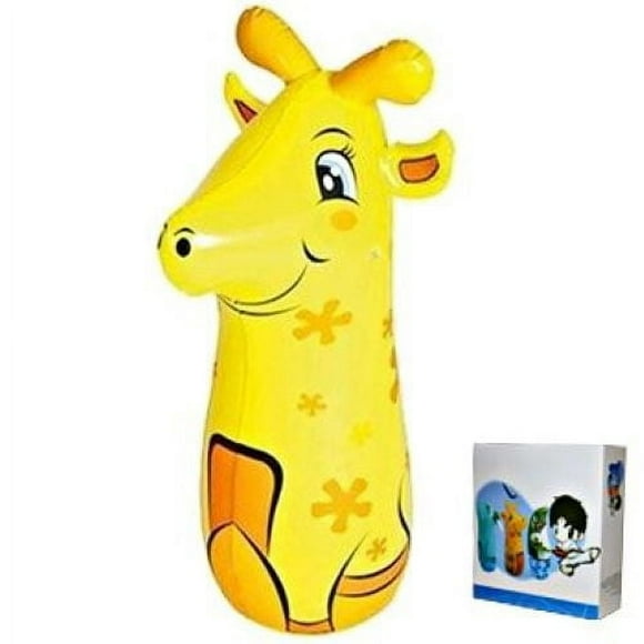 3D Bop Bag GIRAFFE Inflatable Blow Up Punching Bag Toy Gift Kids Fun