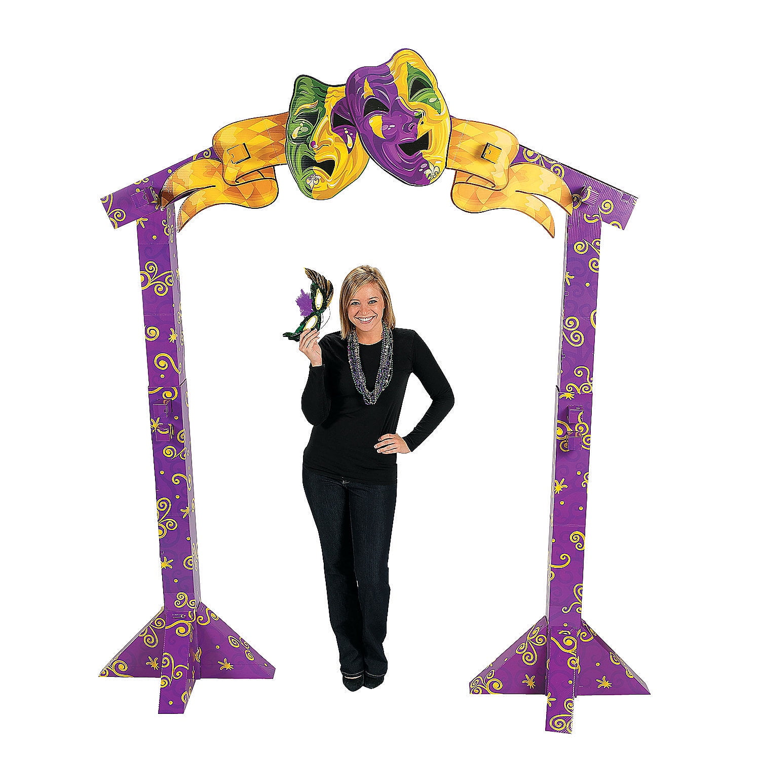Masquerade Ball Mardi Gras Arch Decorations Standup Photo Booth Prop  Background Backdrop Party Decoration Decor Scene Setter Cardboard Cutout
