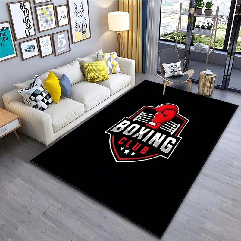 3D Boxing Club Printed Rug Home Living Room ration Carpet Bedroom ...