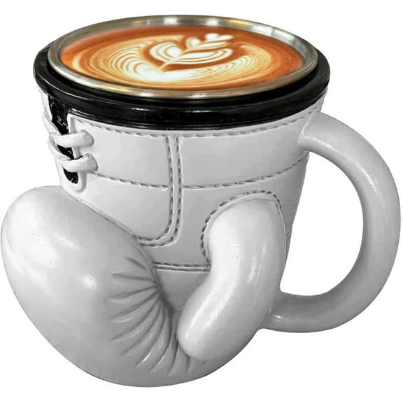 3D Boxing Glove Coffee Mug, Novelty Design with Stainless Steel Inner Lining,Interesting Sports Creativity Perfect for Boxing Enthusiasts