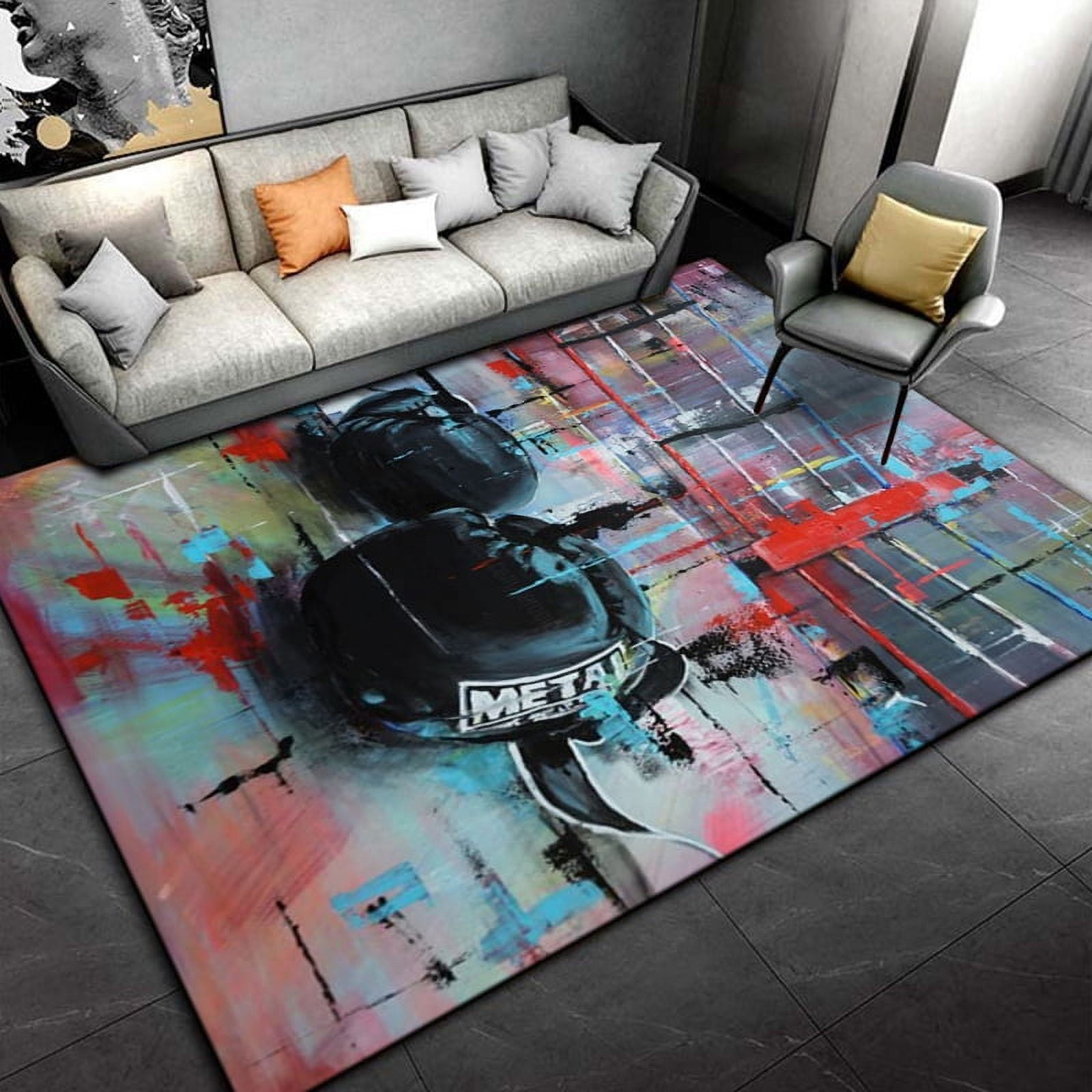 3D Boxing Gloves Boxer Fight Area Rug Large Carpet Rug for Living Room ...