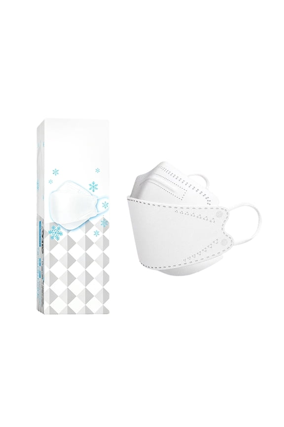 3D Breathable Ice Silk Face Mask Individually Packaged KN95 Fish Shape Cooling Fabric Comfortable Fit for Summer Use