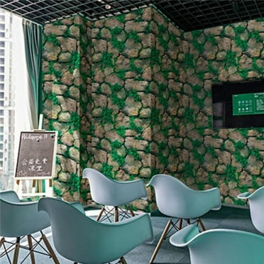 3D Brick 3D Wall Stickers Waterproof Self-Adhesive PVC Wallpaper TV Backdrop Decor for Living Room Bedroom