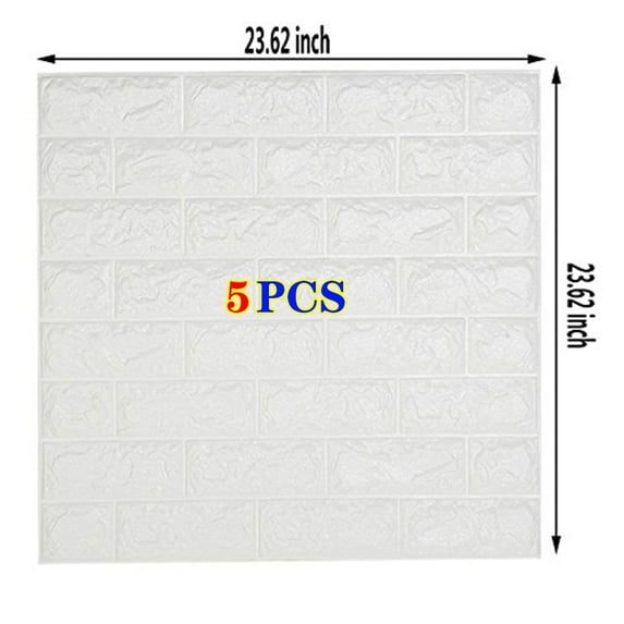 3D Brick Textured Pattern Wall Panels Wallpaper Self-Adhesive Foam Waterproof Modern Style for Room Wall Covering