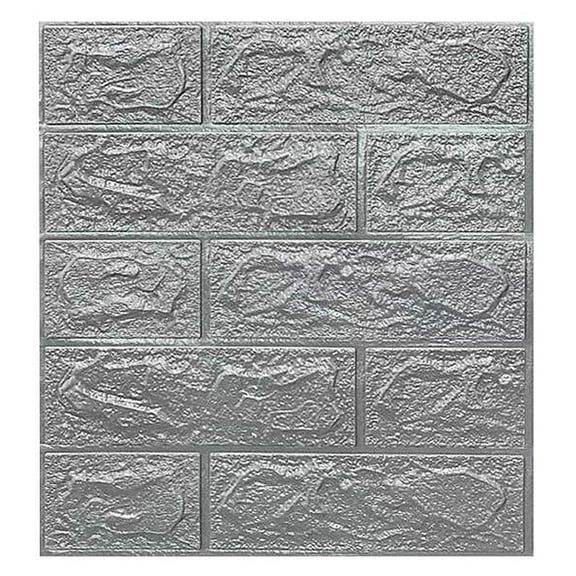 3D Brick Wall Sticker Panels, 20-Pack Self-Adhesive XPE Foam Wallpaper for Living Room and Bedroom Decor