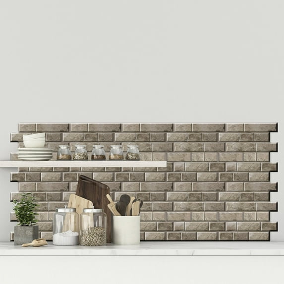 3D Brick Wall Stickers 30x30cm Self Adhesive Foam Panels Waterproof Decorative Peel and Stick Wall Decals for Home Decor