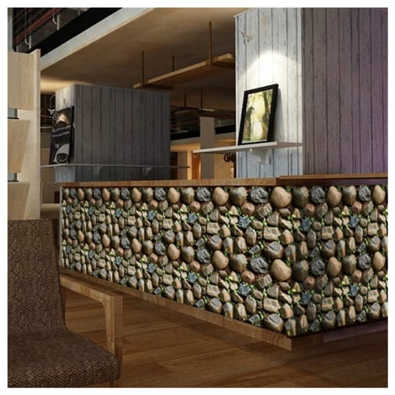 3D Brick Wall Stickers Self-Adhesive PVC Wallpaper Peel and Stick 3D Art Wall Panels for Living Room Bedroom Background Wall Decoration