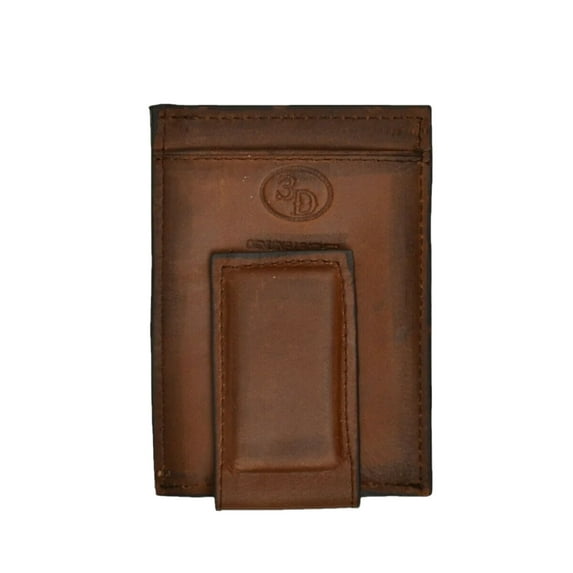 3D Brown Nissan Burn Card Holder Money Clip Wallet DW644