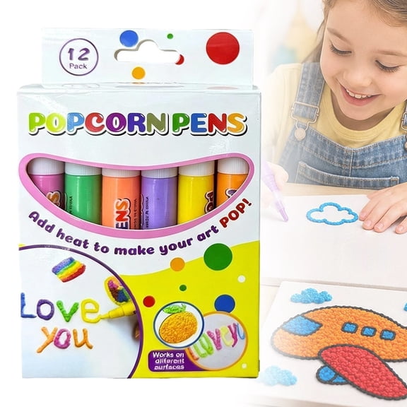 3D Bubble Art Pens, Puffy Drawing Markers, Multi‑Color DIY Puff Paint Pen Set, Bubble Effect Creative Craft Marker,3D Effect Painting Pen, Textured Raised Art Creation Marker for DIY Art Decoration
