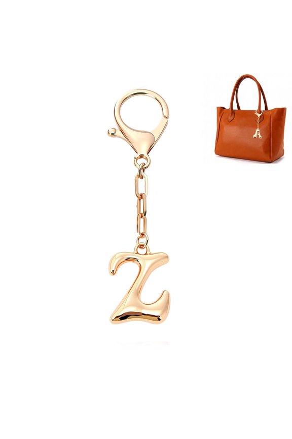 3D Bubble Initial Keychain for Women, A-Z Letter Handbag Bag Charm, Cute Pendant for Purse Backpack