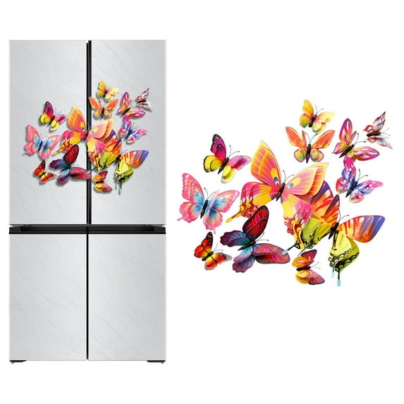 3D Butterflies Stickers,3D Butterflys Decoration Cake Decorations Home Decoration Self-Adhesive Mural for Wedding Diy Decor Decals Butterfly Wall Decor,Removable Stickers,Butter