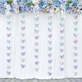 thumbnail image 1 of 3D Butterfly Garland 4 Pcs Iridescent Hanging Butterfly Decorations Holographic Butterflies Laser Paper Garland Decorative Butterfly Backdrop for Wedding Birthday Party Baby Shower, 6.5 ft/Pcs, 1 of 9