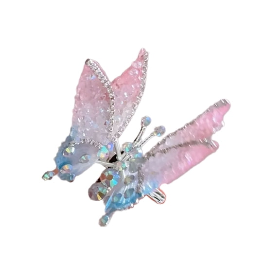3D Butterfly Hair Clip for Girls Creative Moving Wing Hair Pin Elegant Barrettes for Lady Music Festival and Daily Use