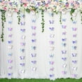 thumbnail image 1 of 3D Butterfly Paper Garland 4 Piece Hanging Decorative Butterfly Laser Butterfly Streamers Decoration for Wedding Birthday Party Bridal Shower Decorations,6.5 ft/Piece, Multi-color, 1 of 8