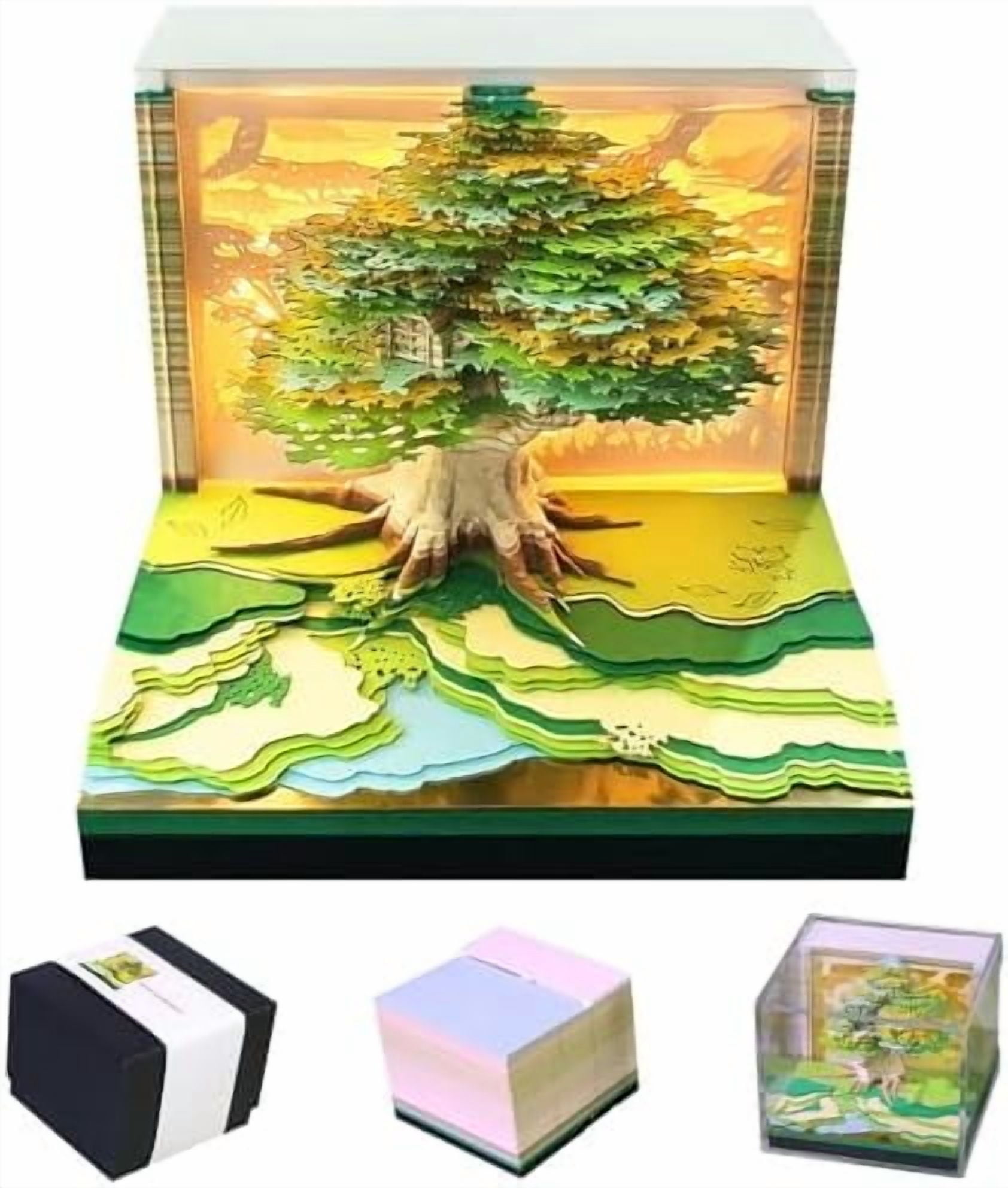 3D Calendar 2026,3D Memo Pad Magic Tree Time Piece Calendar 2026 Tear ...
