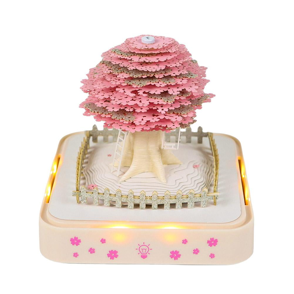3D Calendar 2026 Pink Tree Creative Tree House Desk Time Piece 3d-calendar-2026-pink-tree-creative-tree-house-desk-time-piece