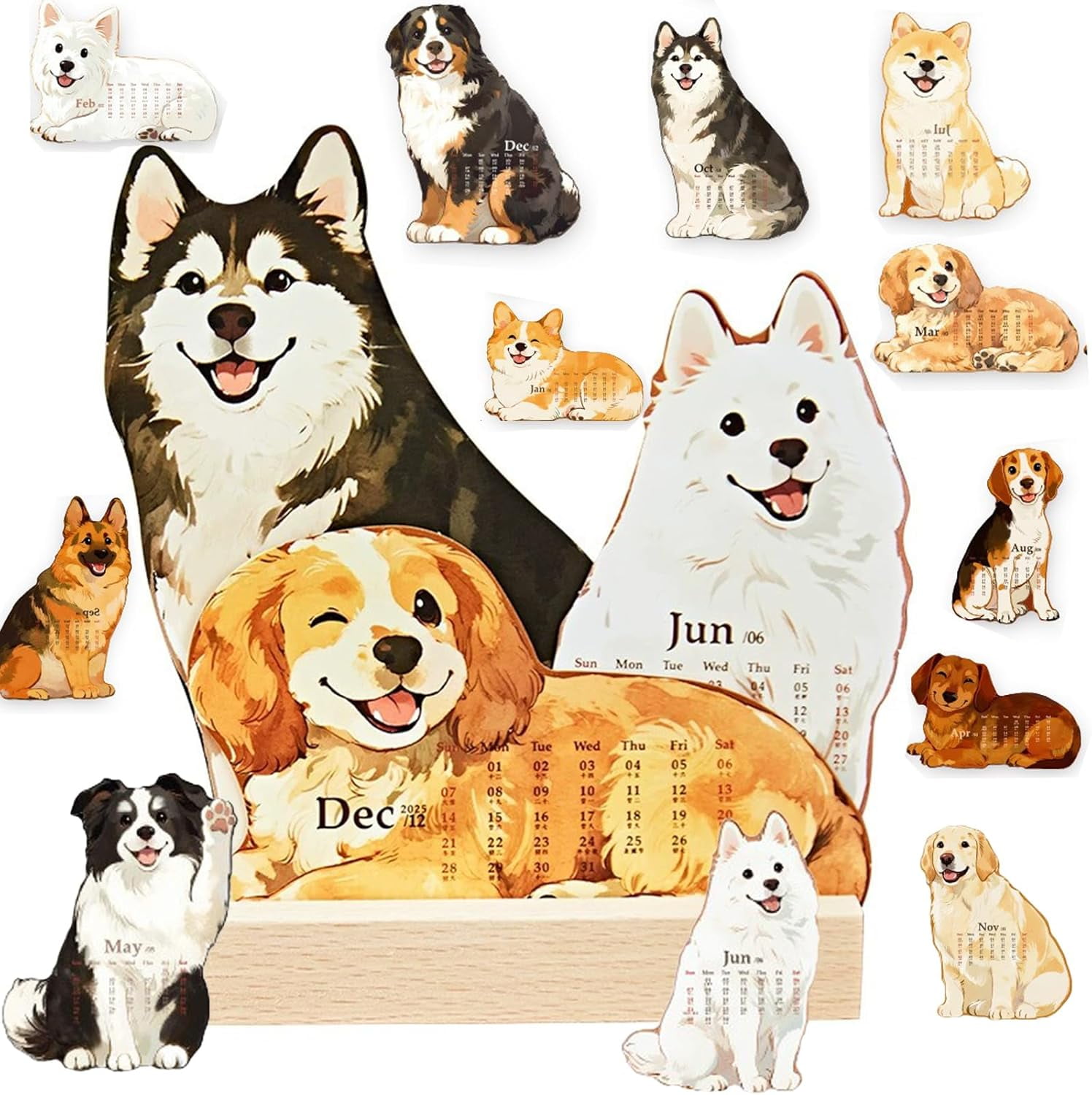 Calendrier 3D 2026-2026 Calendrier Des Pièces De Temps | Décor De Table