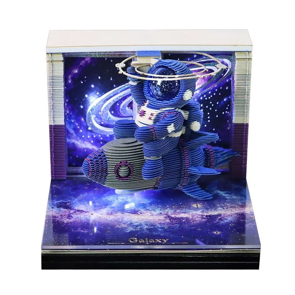 3D Calendar 2027, Unique 3D Memo Pad Tear Away Time Piece Calendar