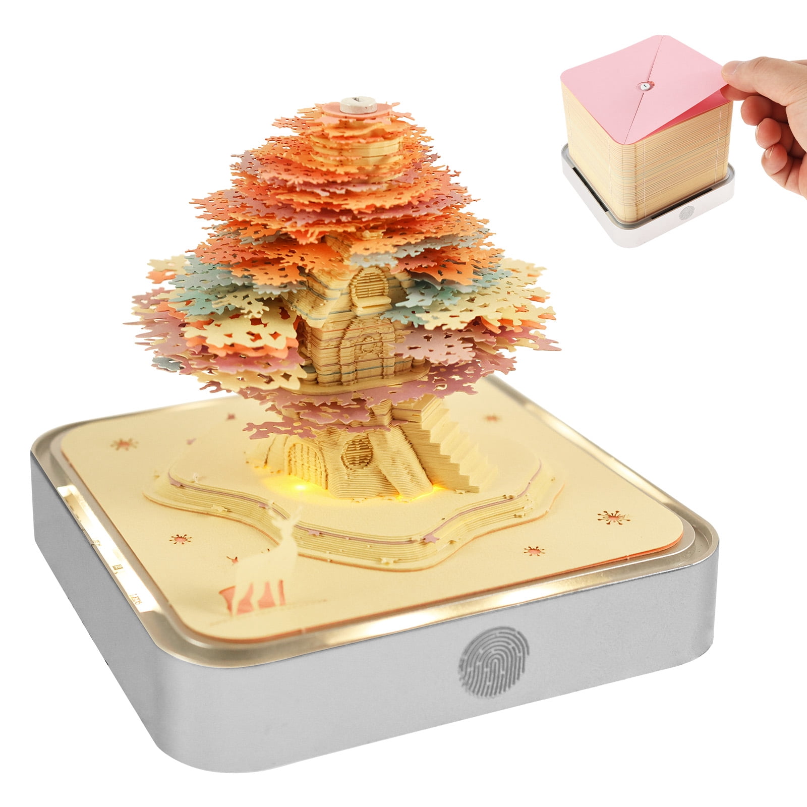 Snacking 2027 3D Calendar 2027 with LED Light for Room and Office Desktop Decoration ...