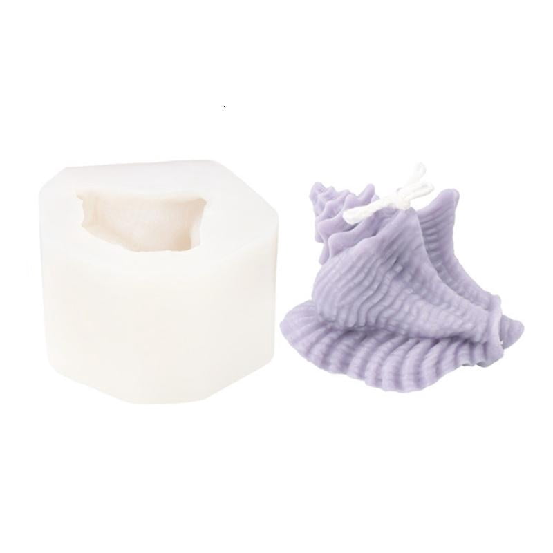 3D Candle Molds Cute Conch Shaped Craft Art Silicone Mold for Making Candle