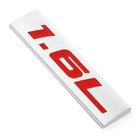 3D Car Sticker 1.6L Logo Emblem Badge Metal Decal Fit For BMW Fit For Audi SUV Fit For Honda Fit For Volkswagen