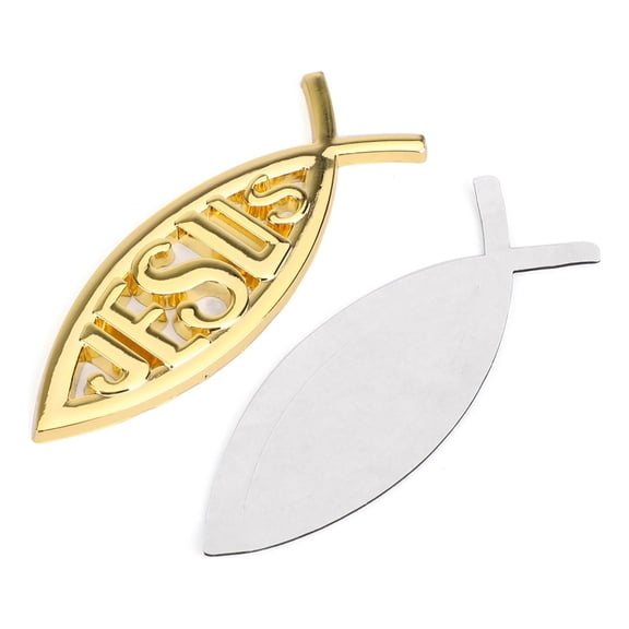 3D Car Sticker with Jesus Fish Symbol, Color