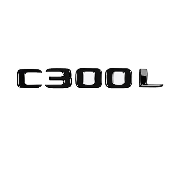 3D Car Tail Trunk Letter car sticker Compatible with C63 C200 C260 C300 Emblem Sticker
