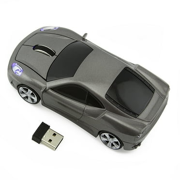 Car Shaped Wireless Computer Mouse Ergonomic Gaming Optical Mouse USB 2 ...